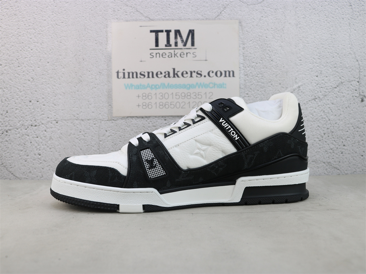 LV Trainer Sneaker Black White